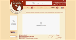 Desktop Screenshot of memoiredenfance.com